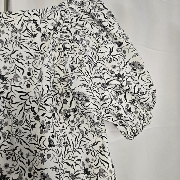 INC International Concepts Puff Sleeve Tiered Midi Dress Size M NWOT - Picture 6 of 12